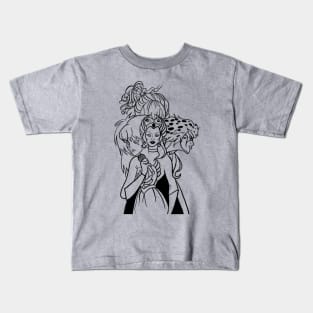 80sGirl outline Kids T-Shirt